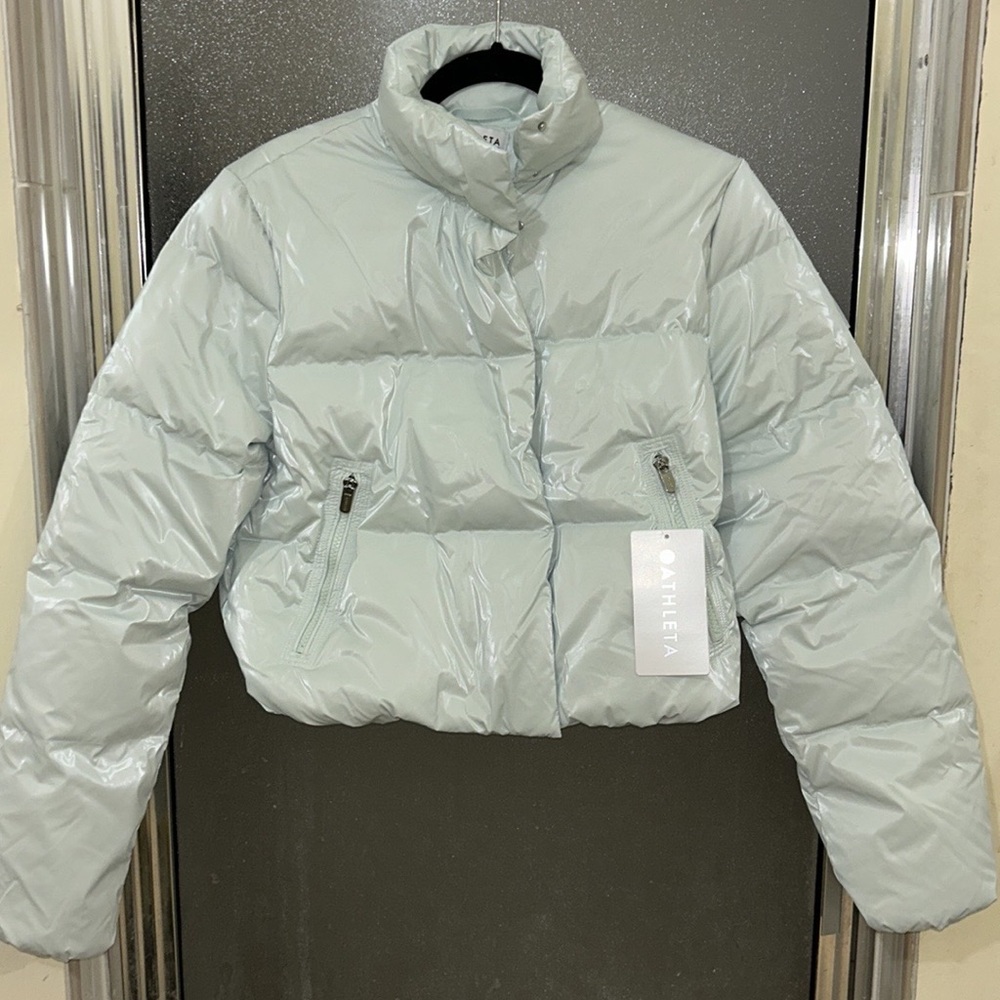 Athleta SUMMIT CROPPED SHINE DOWN PUFFER - Picture 2 of 12